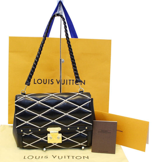 LOUIS VUITTON  Leather Malletage Pochette Flap Shoulder Bag - 20% Off
