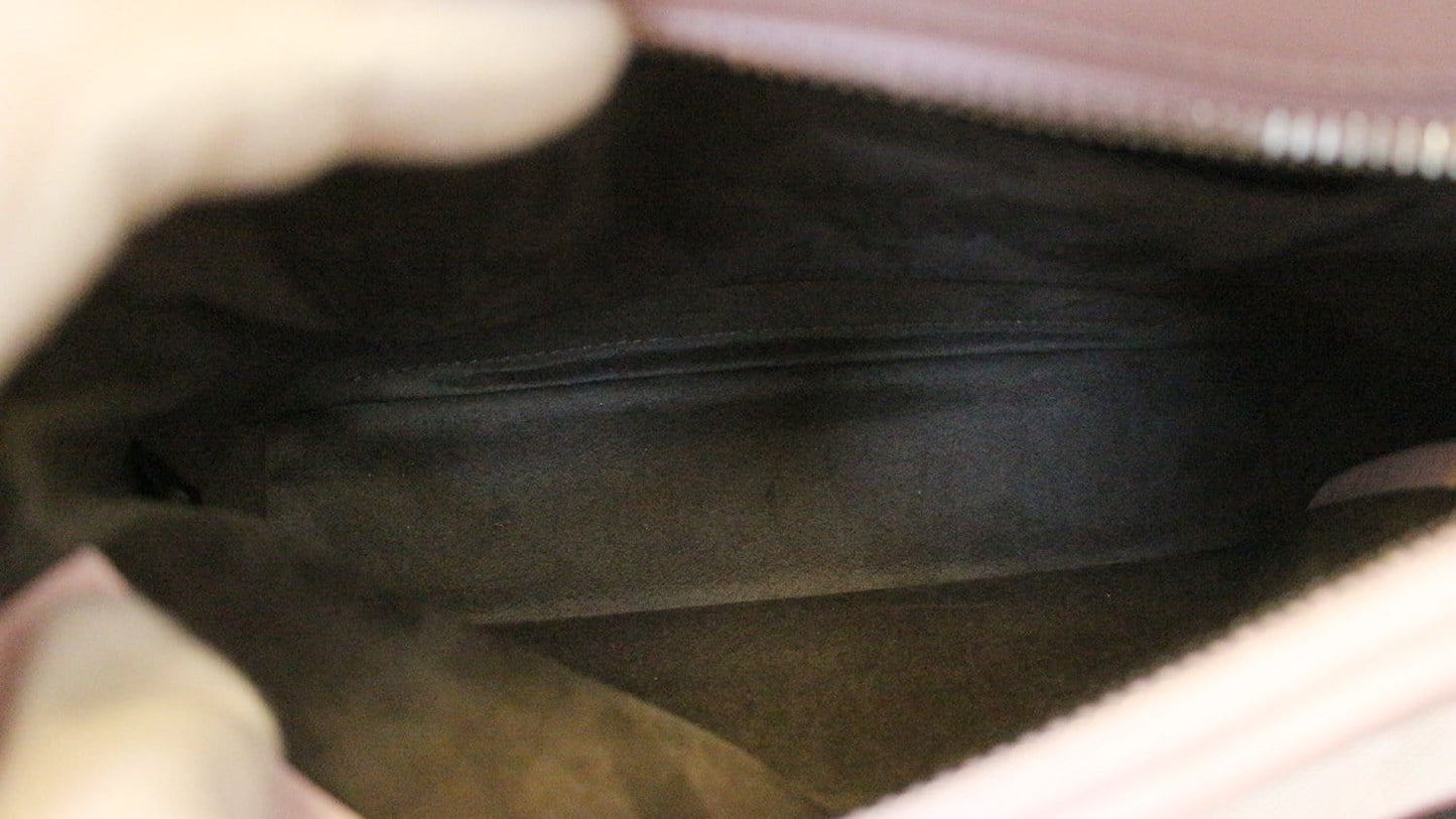 FENDI DOTCOM Click Quilted  Pink Leather Chain Shoulder Bag