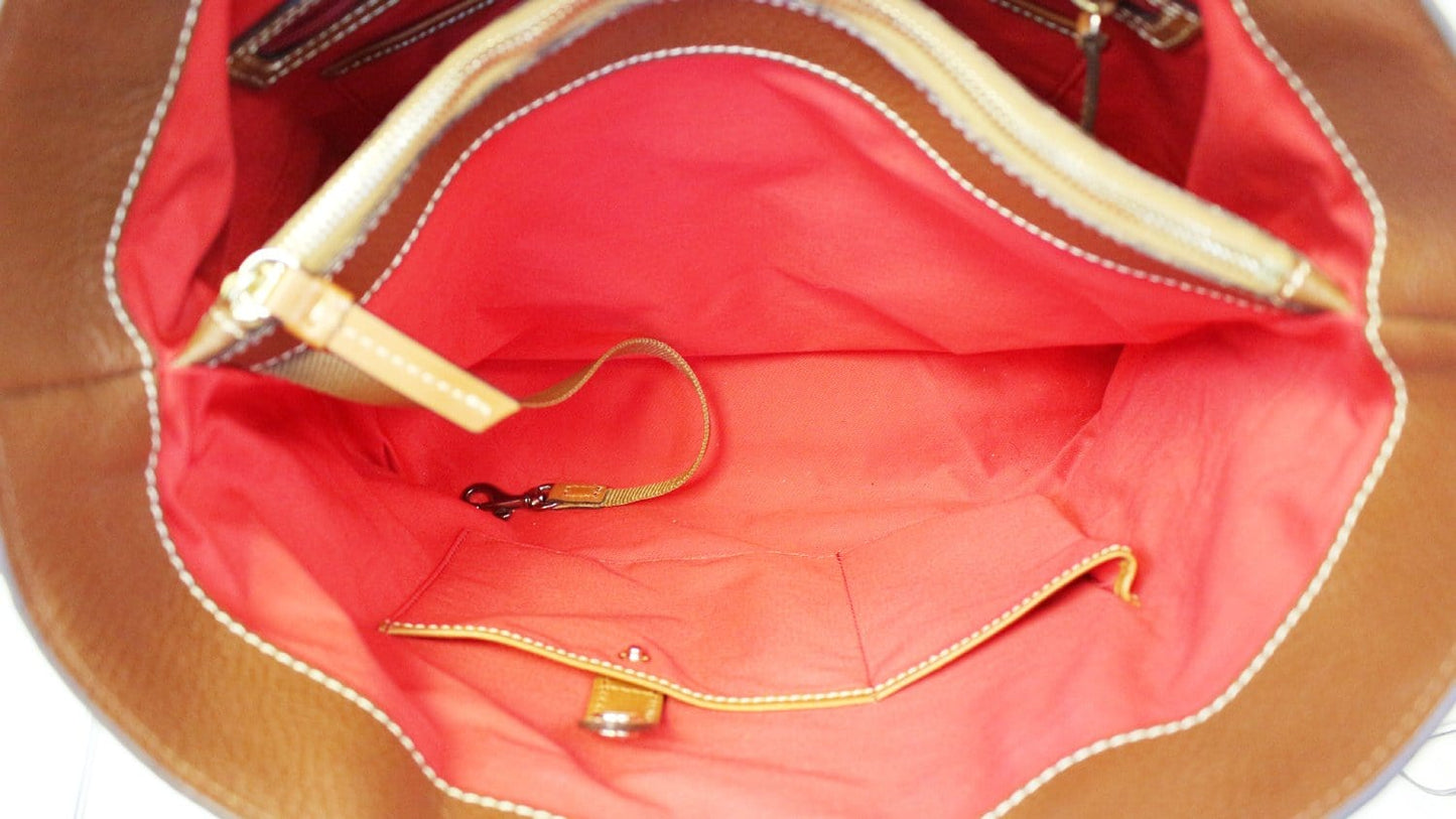 Dooney and Bourke Top Handle Brown Leather Shoulder Bag