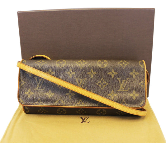 LOUIS VUITTON Pochette Twin GM Monogram Canvas Shoulder Bag