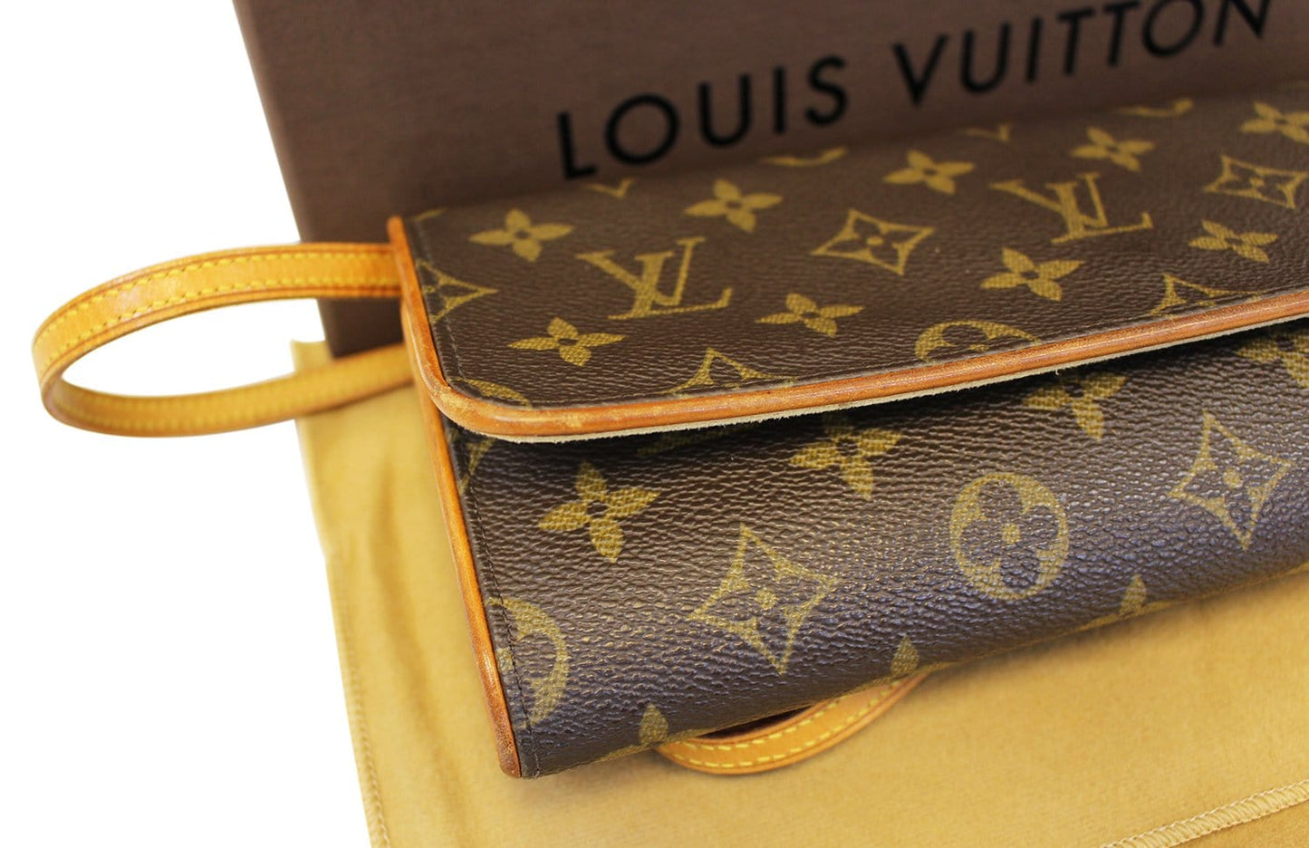 LOUIS VUITTON Pochette Twin GM Monogram Canvas Shoulder Bag