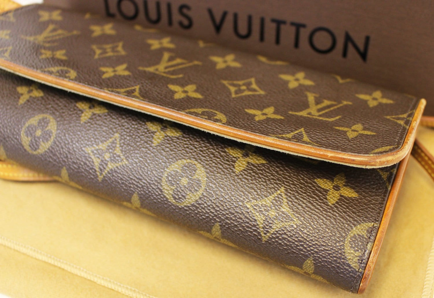 LOUIS VUITTON Pochette Twin GM Monogram Canvas Shoulder Bag