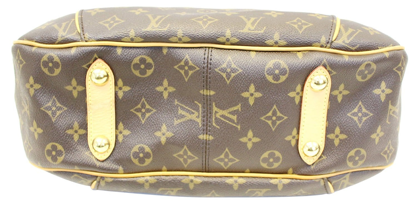 LOUIS VUITTON Monogram Galliera PM Brown Shoulder Handbag