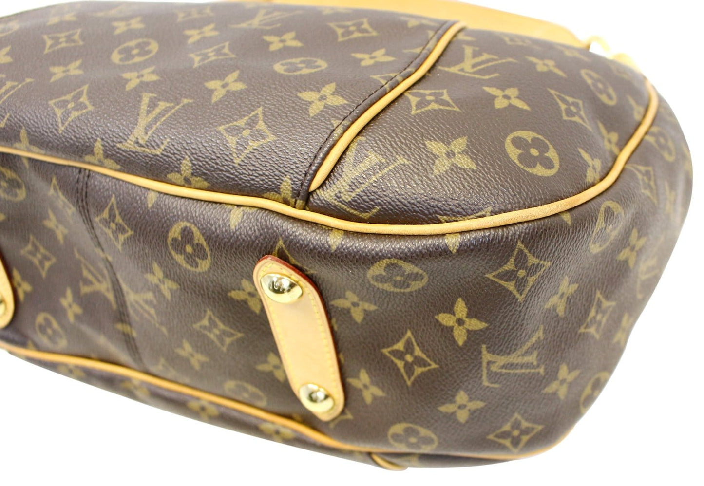 LOUIS VUITTON Monogram Galliera PM Brown Shoulder Handbag