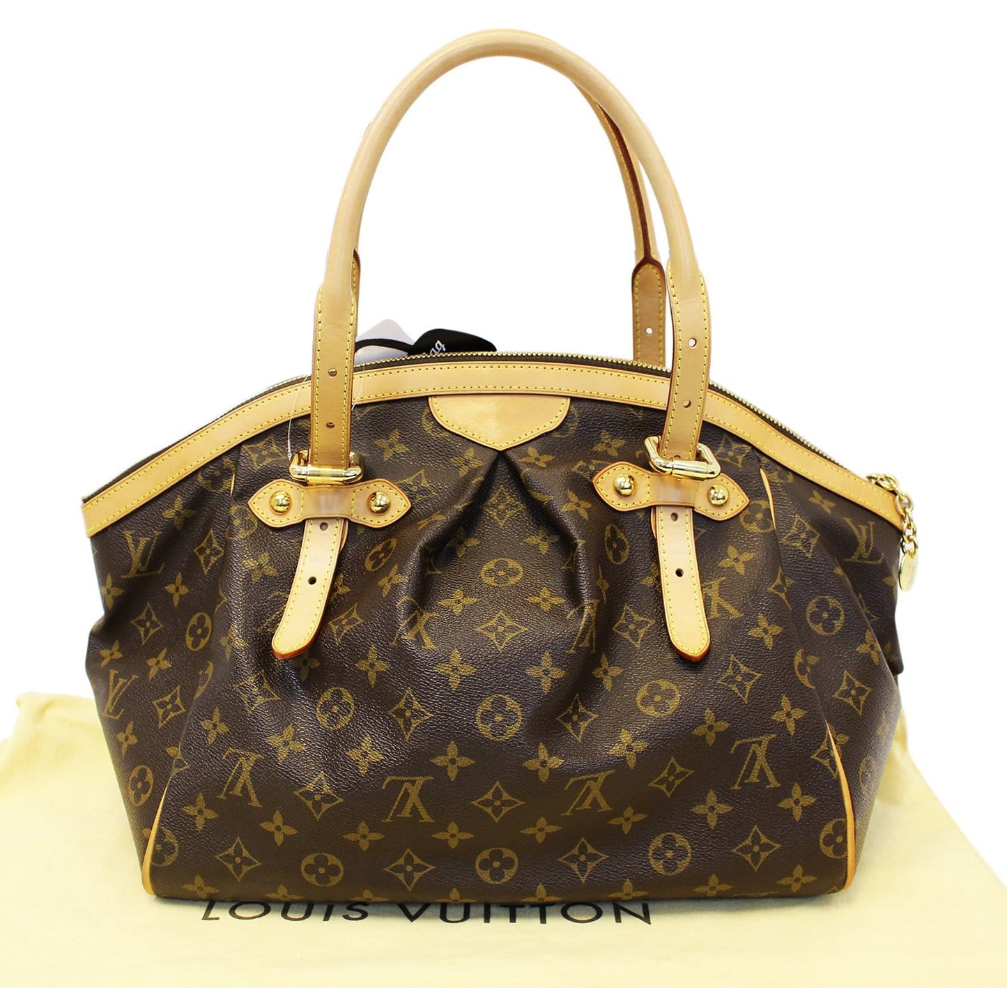 LOUIS VUITTON Monogram Tivoli GM Brown Tote Shoulder Bag