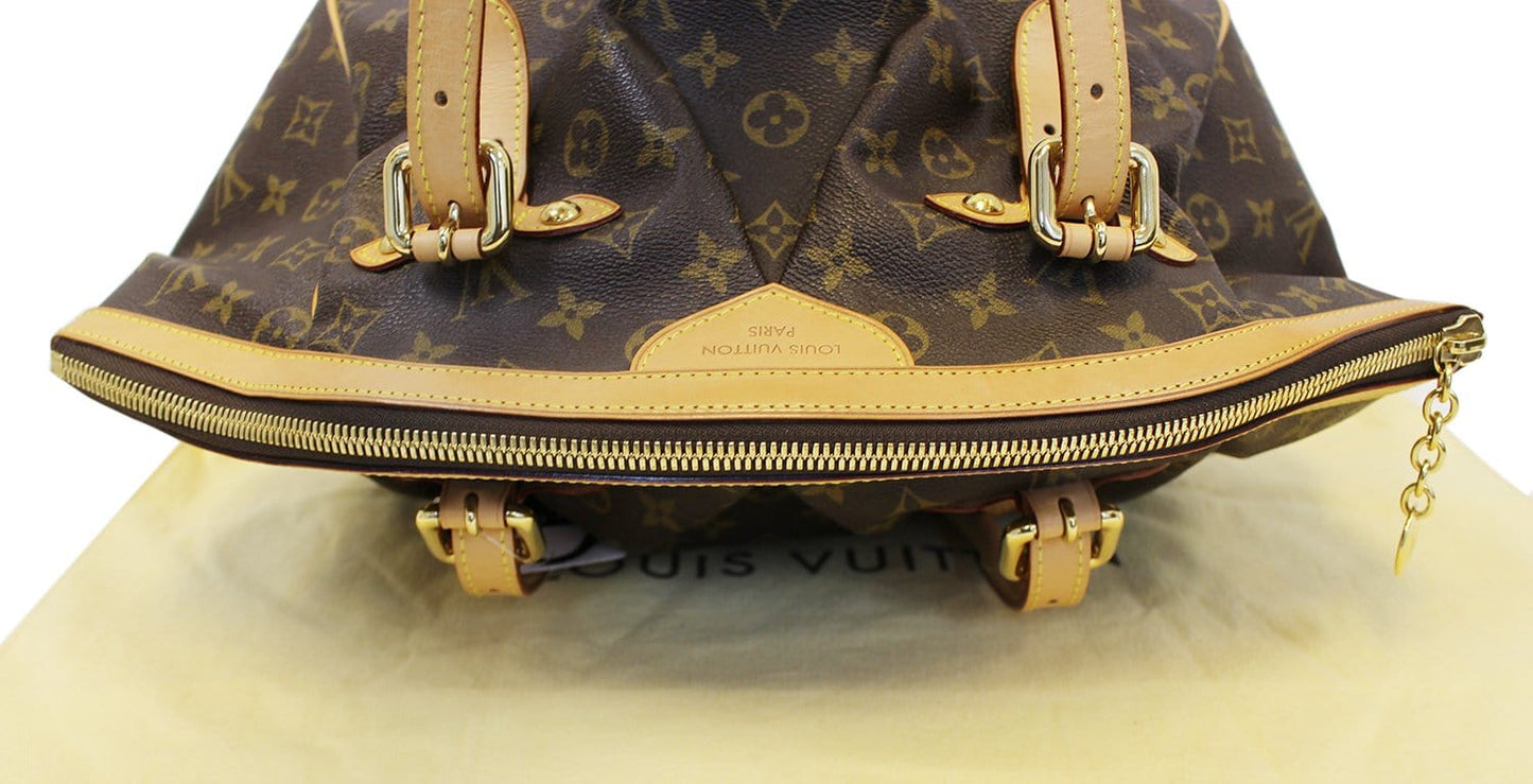 LOUIS VUITTON Monogram Tivoli GM Brown Tote Shoulder Bag