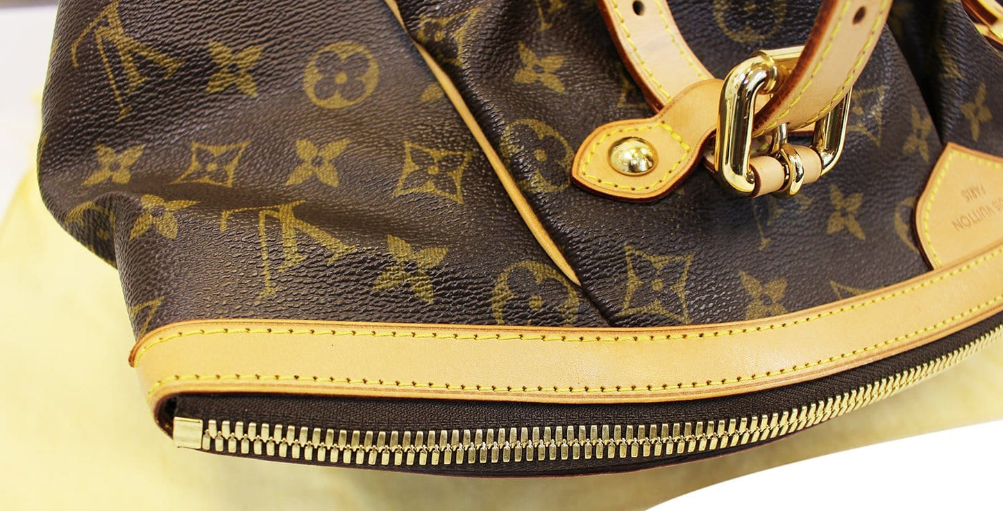 LOUIS VUITTON Monogram Tivoli GM Brown Tote Shoulder Bag