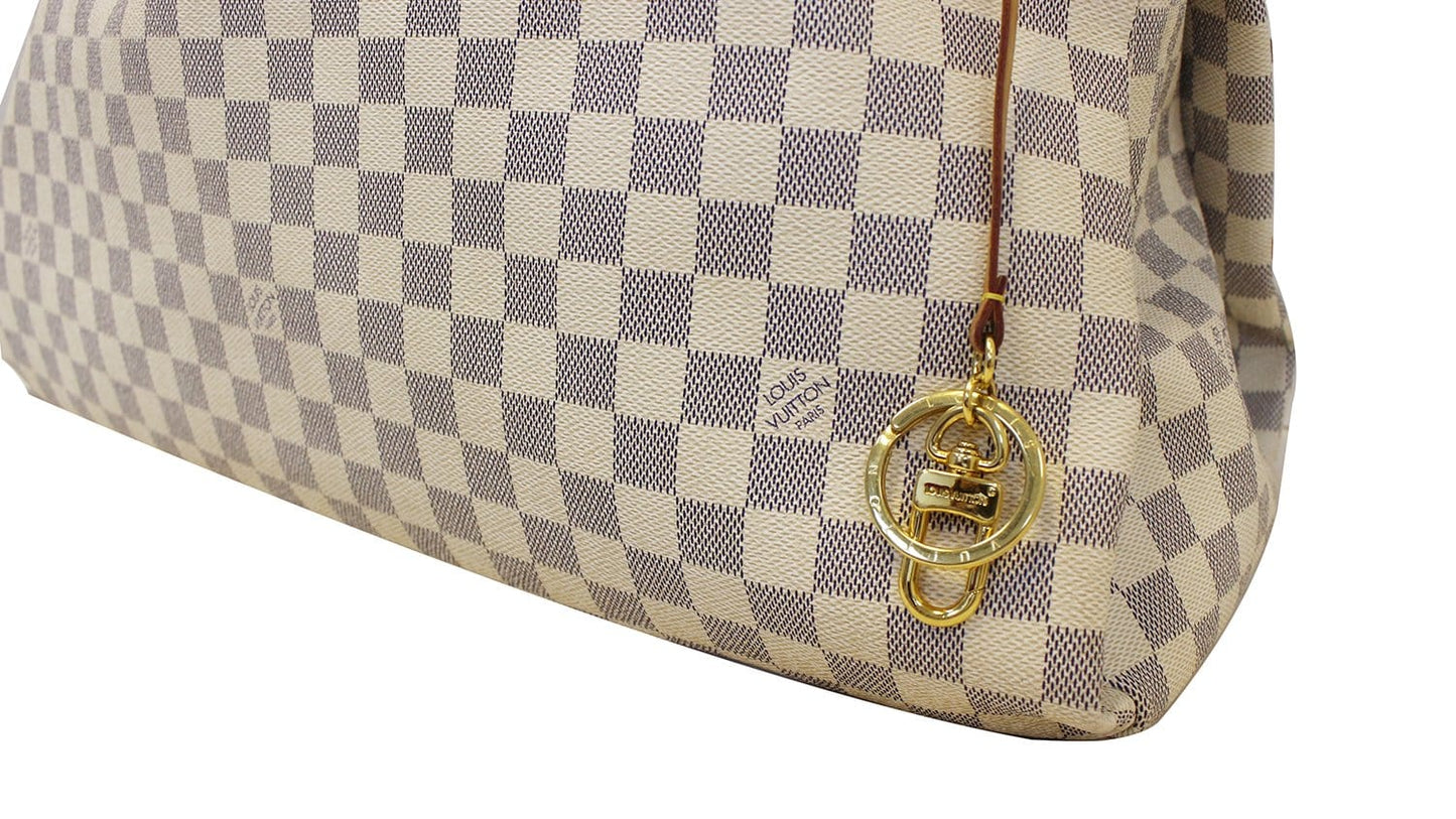 LOUIS VUITTON Damier Azur Artsy GM Shoulder Bag Limited
