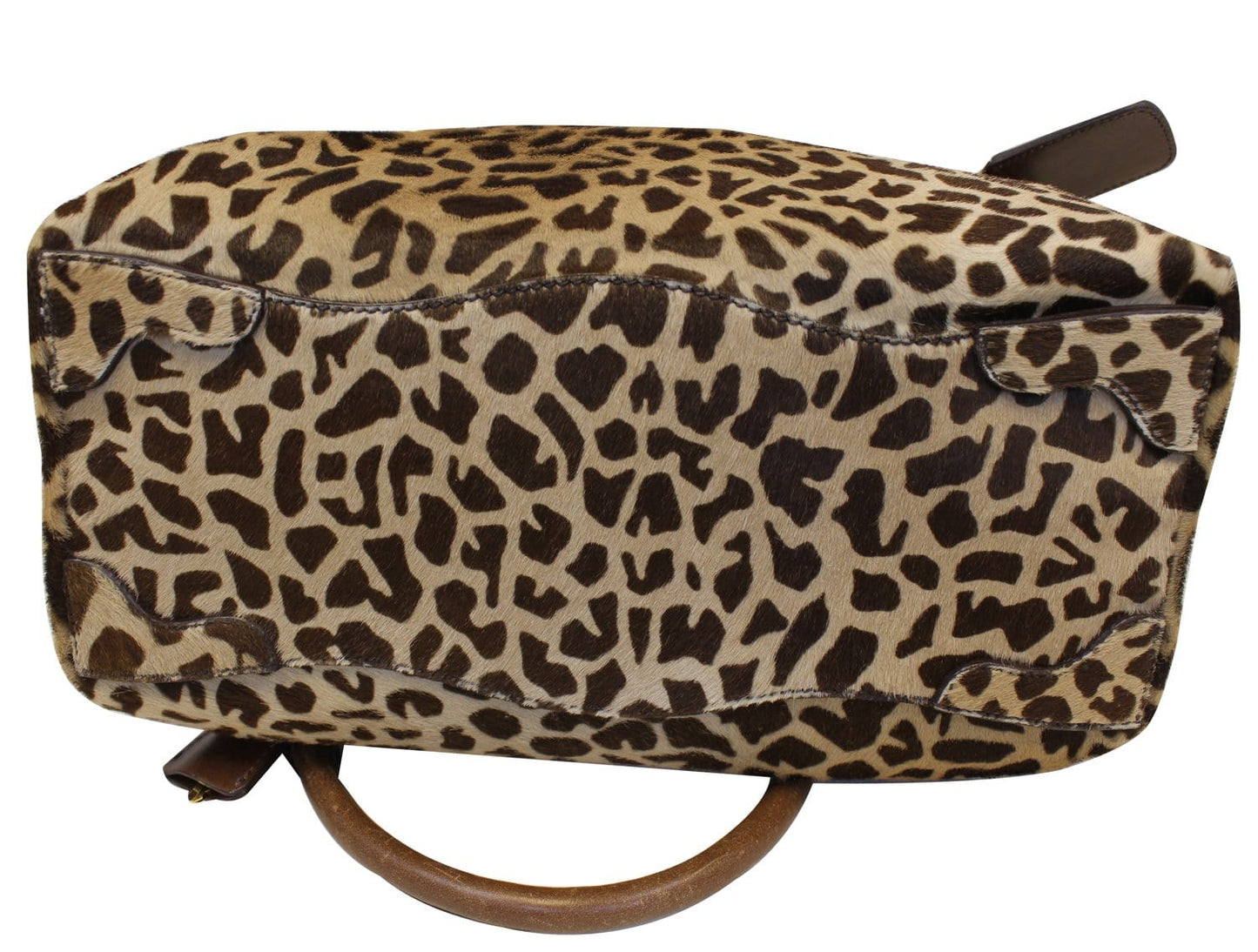 PRADA Leopard Printed Calf Hair Shoulder Bag