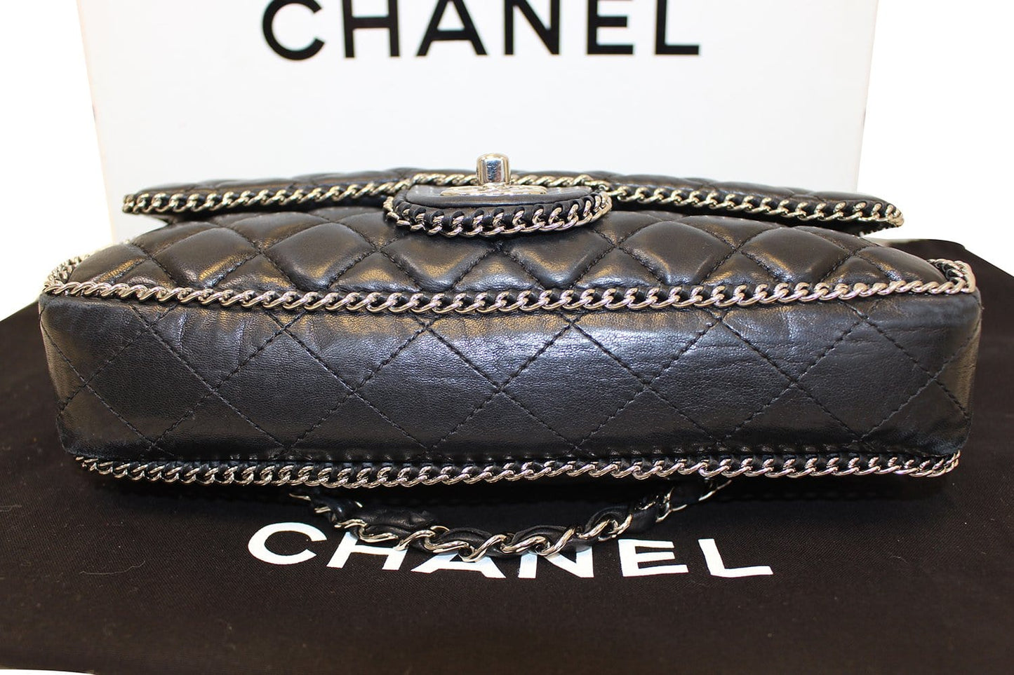 CHANEL Classic Flap Chain Trim Shoulder Bag