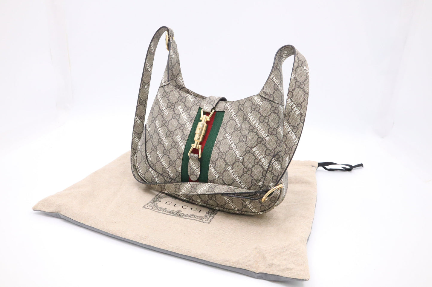 Gucci x Balenciaga Jackie in GG Supreme Canvas