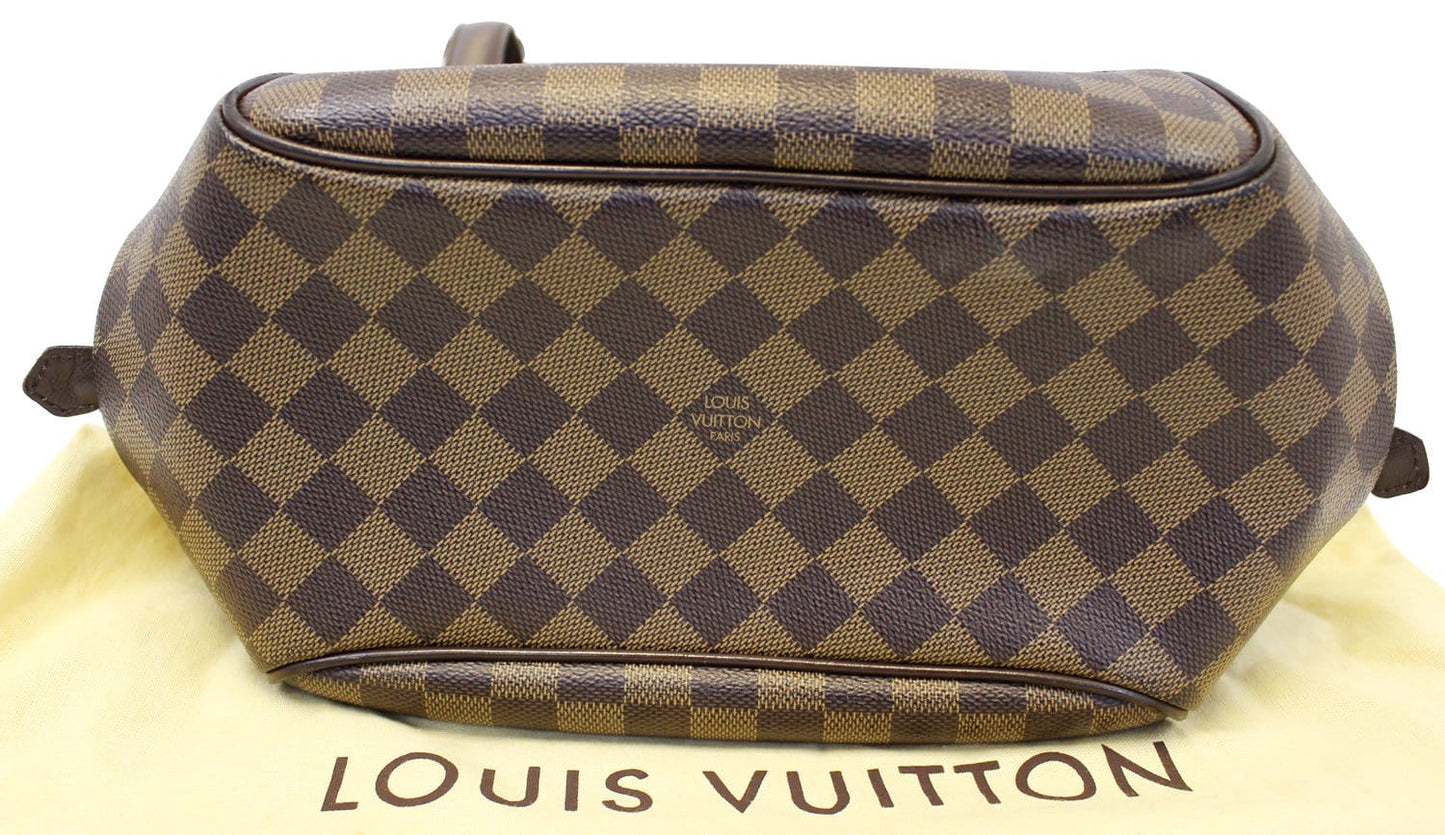 LOUIS VUITTON Damier Ebene Belem MM Brown Shoulder Bag