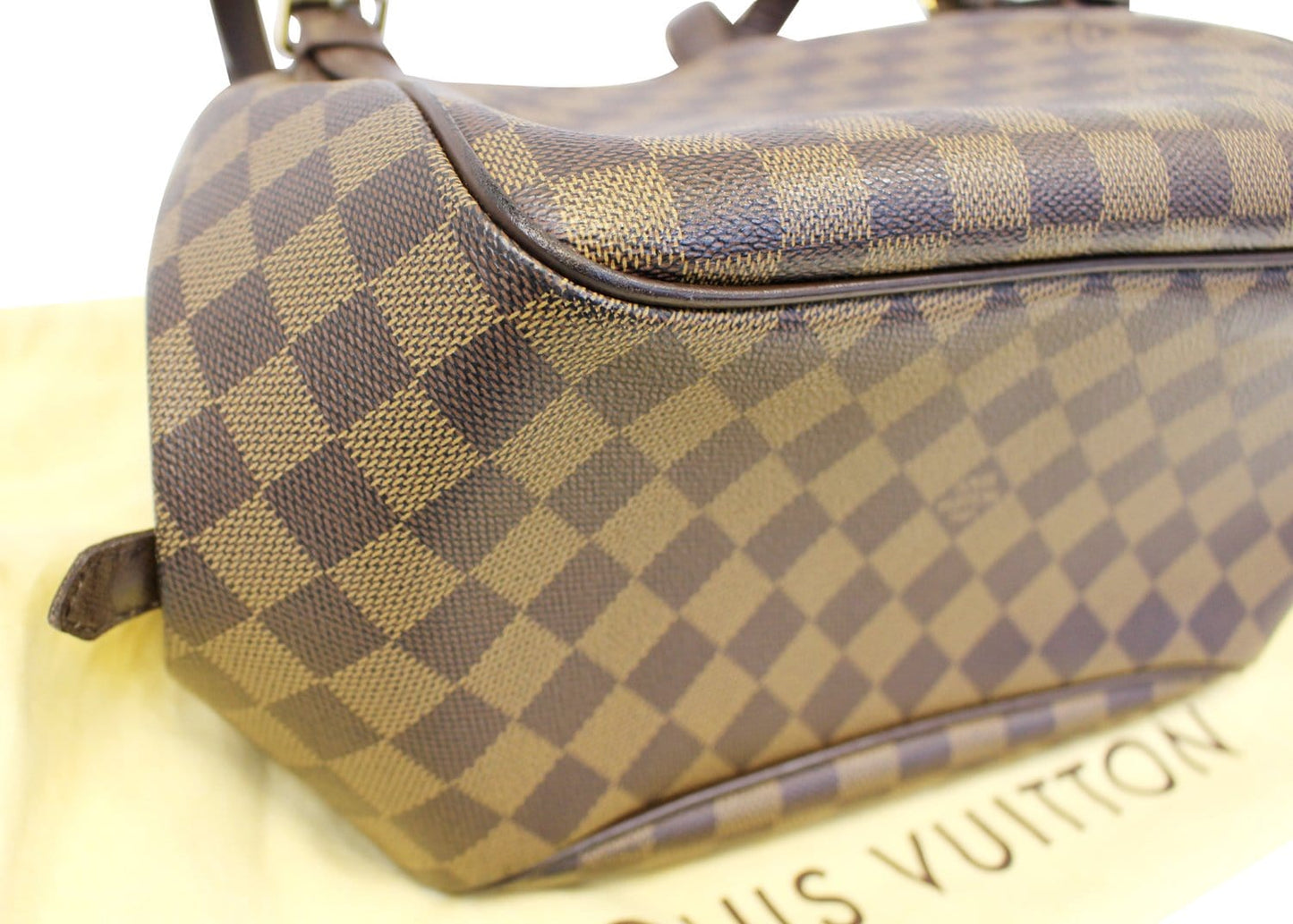 LOUIS VUITTON Damier Ebene Belem MM Brown Shoulder Bag