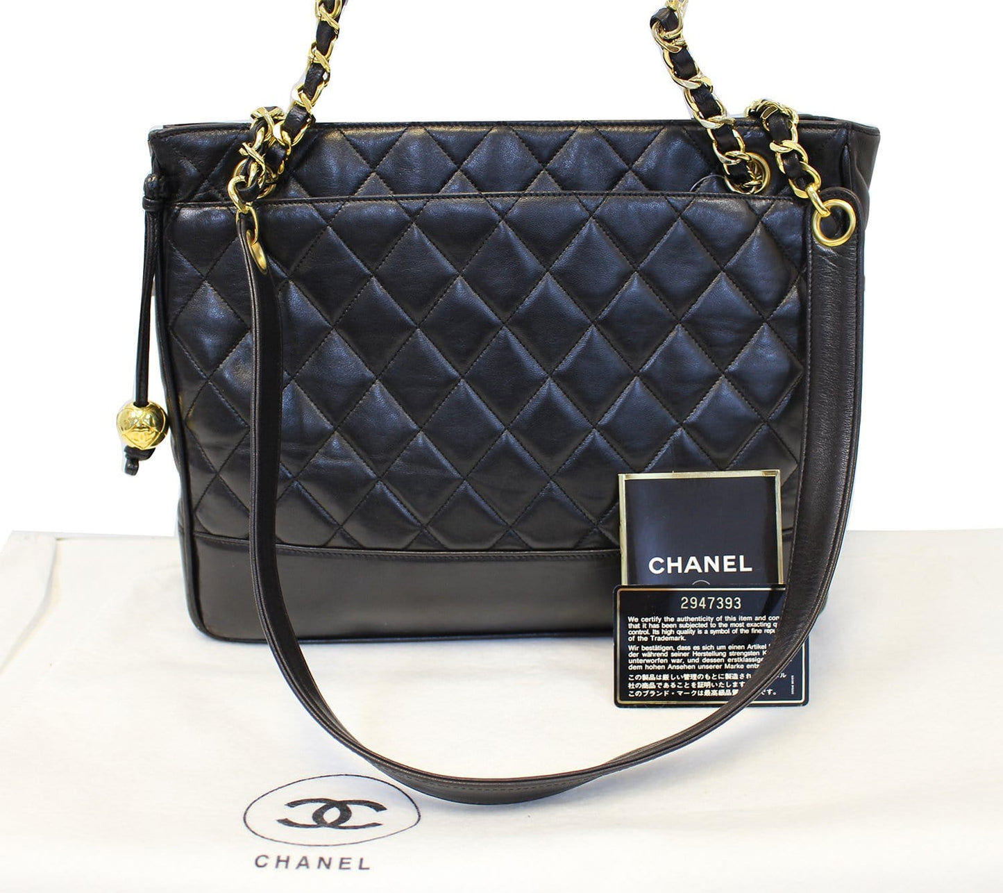CHANEL  Chain Black Shoulder Bag