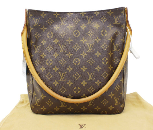LOUIS VUITTON Monogram Canvas Looping GM Brown Shoulder Bag