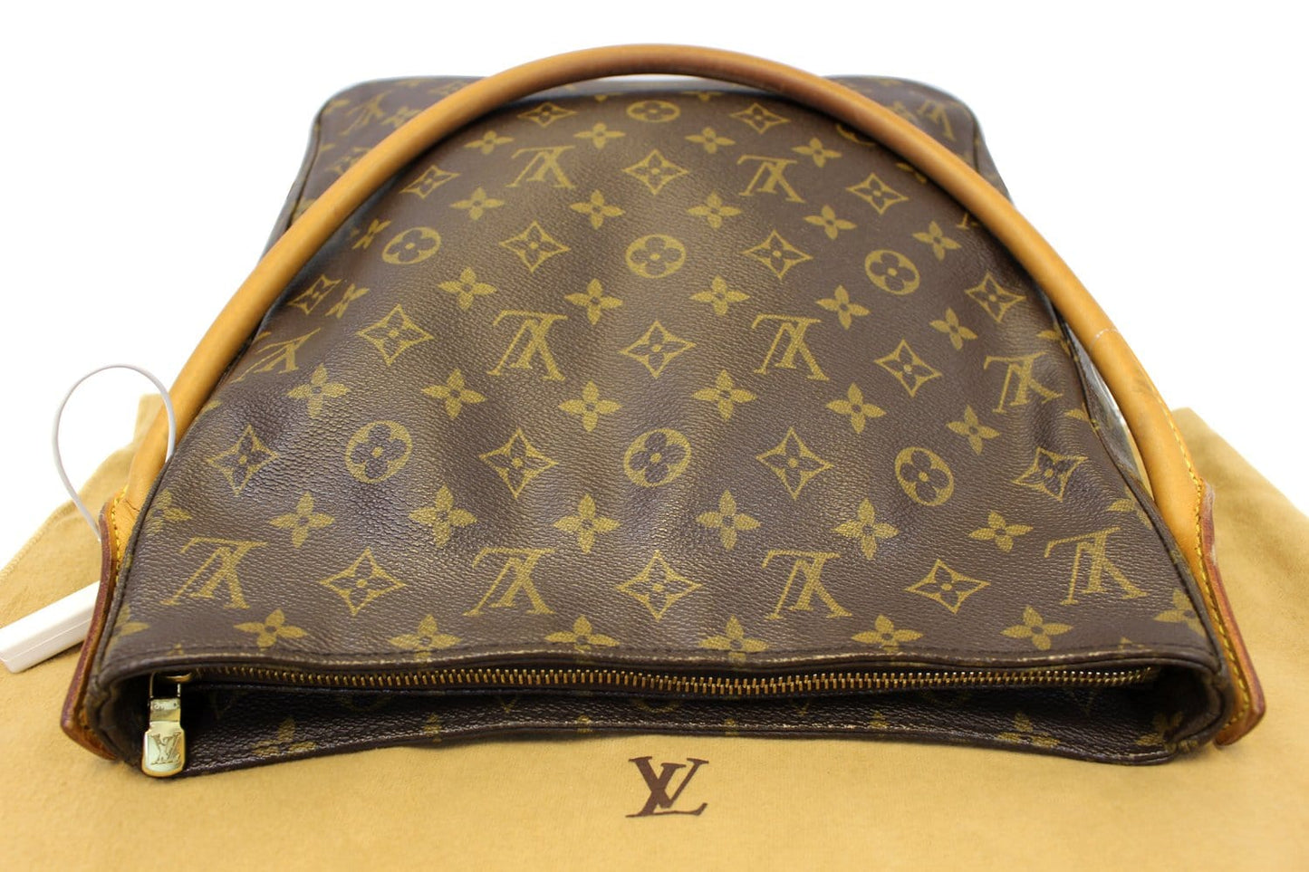 LOUIS VUITTON Monogram Canvas Looping GM Brown Shoulder Bag
