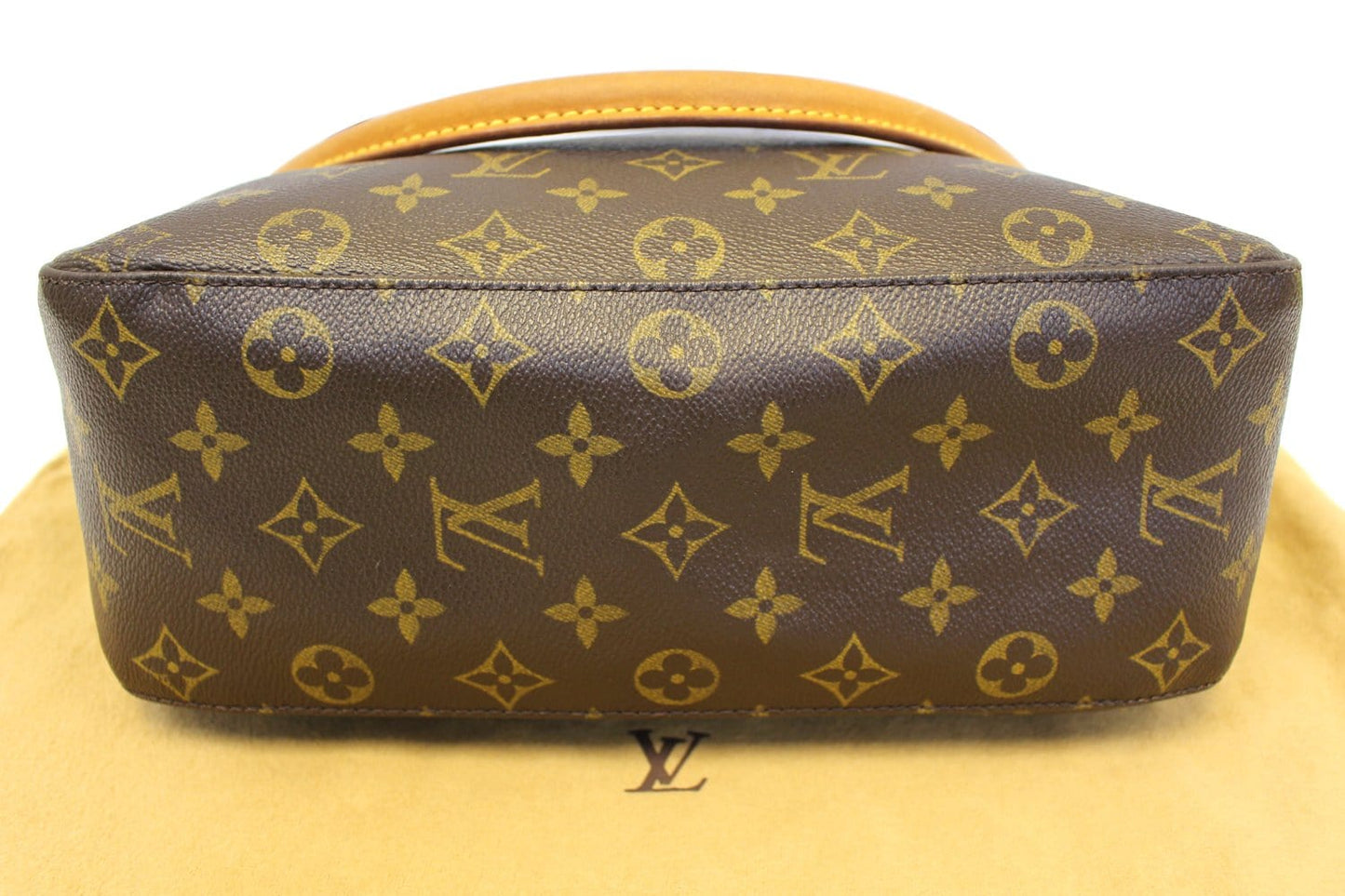 LOUIS VUITTON Monogram Canvas Looping GM Brown Shoulder Bag