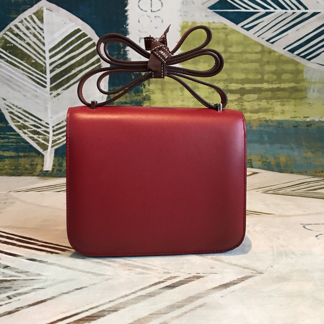 Top Quality Constance Burgundy For Women SiTop Qualityer Toned Hardware 7.4in/19cm