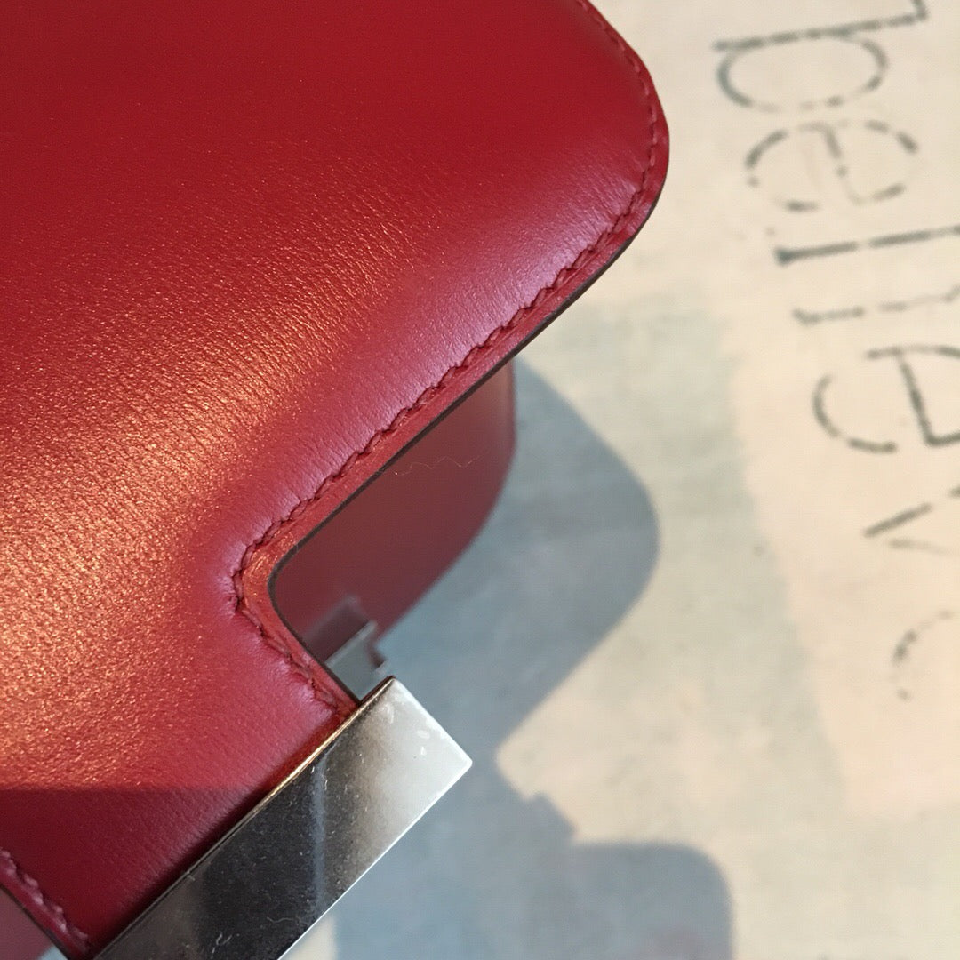 Top Quality Constance Burgundy For Women SiTop Qualityer Toned Hardware 7.4in/19cm