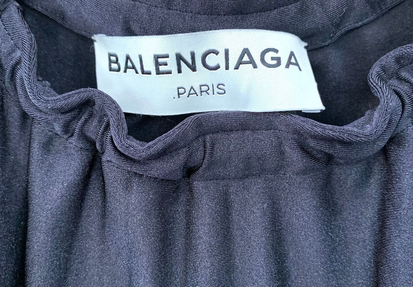 BALENCIAGA BLACK PONCHO TOP