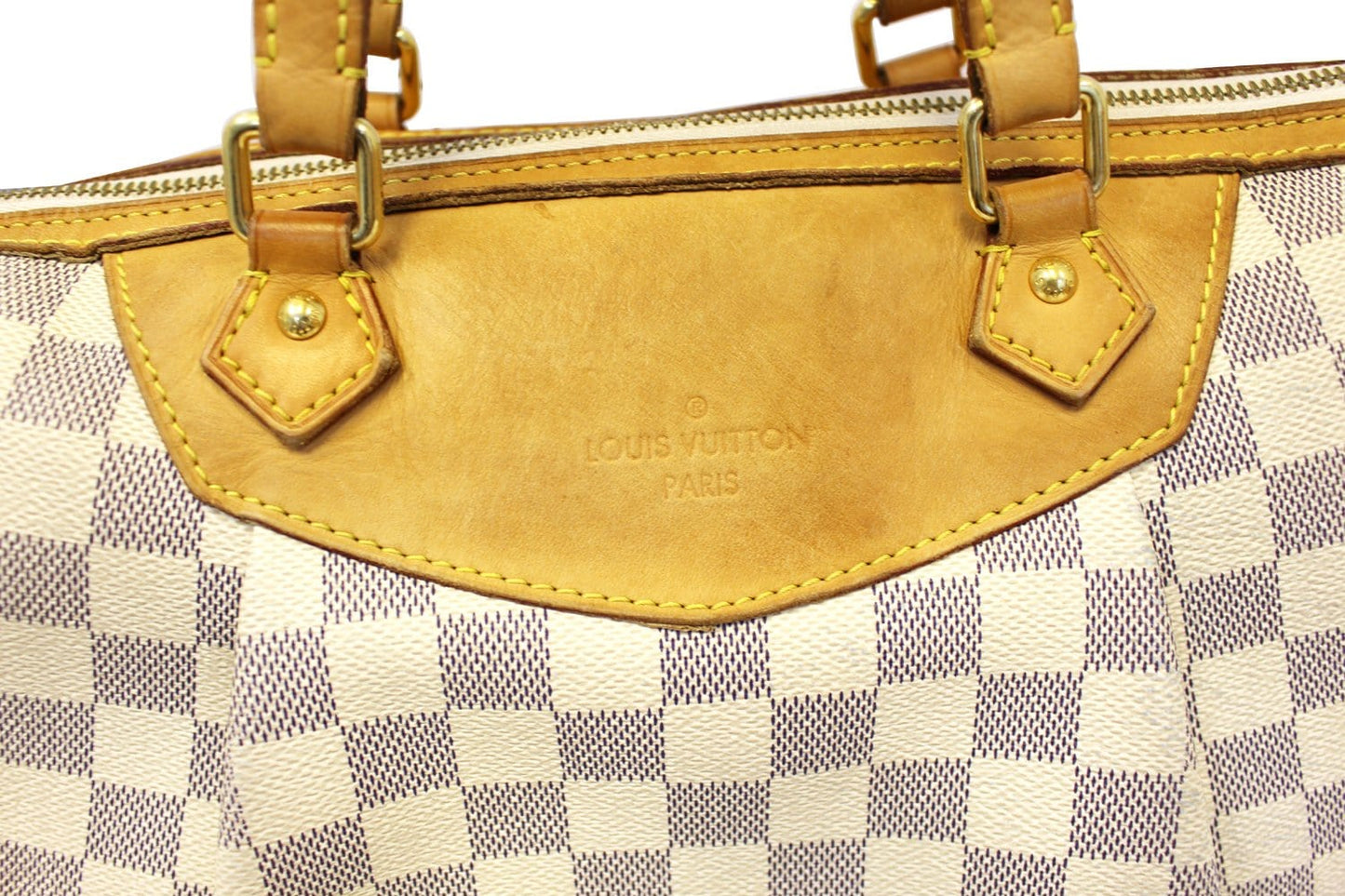 LOUIS VUITTON Damier Azur Siracusa GM Shoulder Handbag