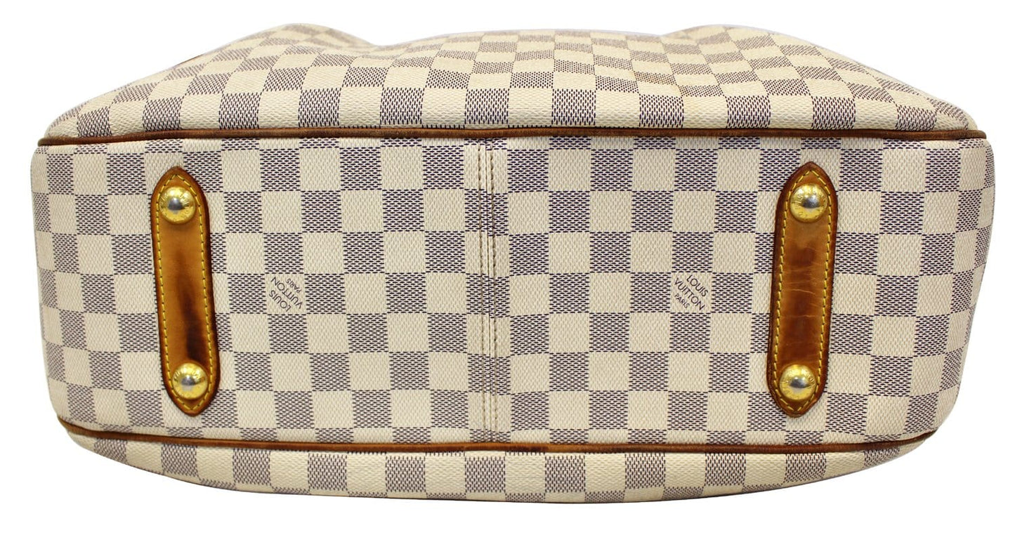 LOUIS VUITTON Damier Azur Siracusa GM Shoulder Handbag