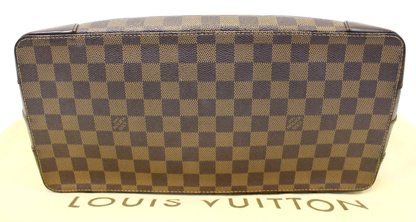 LOUIS VUITTON Damier Ebene Hampstead MM Shoulder Handbag
