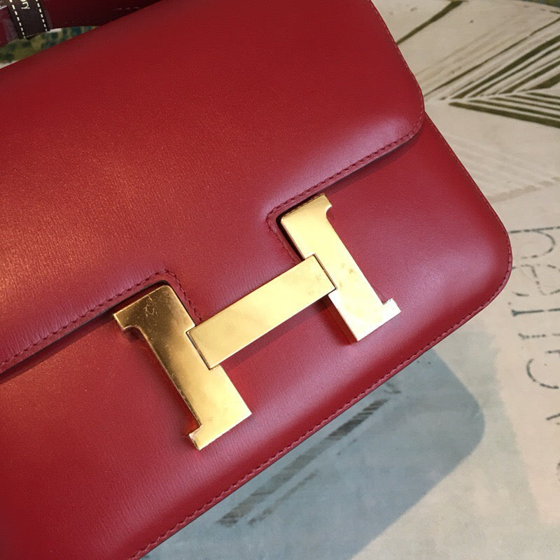 Top Quality Constance Burgundy For Women Gold Toned Hardware 9.5in/24cm