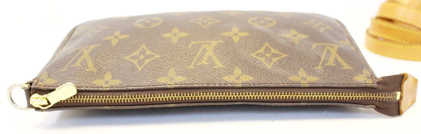 LOUIS VUITTON Pouch Monogram Canvas Pochette Accessoires Long Strap
