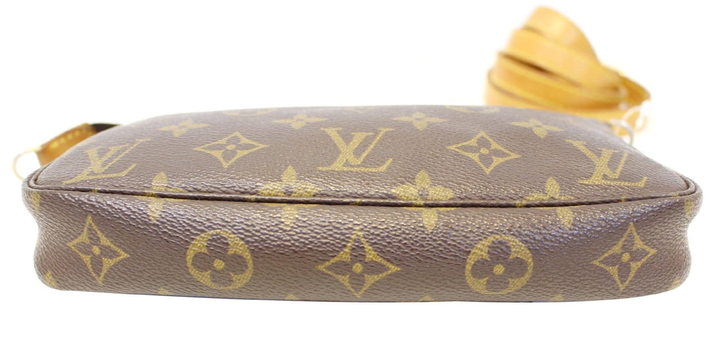 LOUIS VUITTON Pouch Monogram Canvas Pochette Accessoires Long Strap