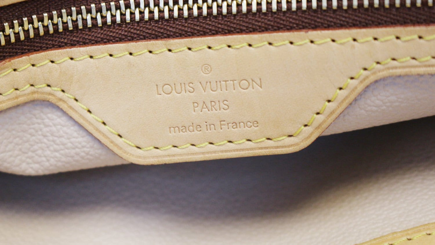 LOUIS VUITTON Monogram Canvas Brown Bucket GM Shoulder Bag
