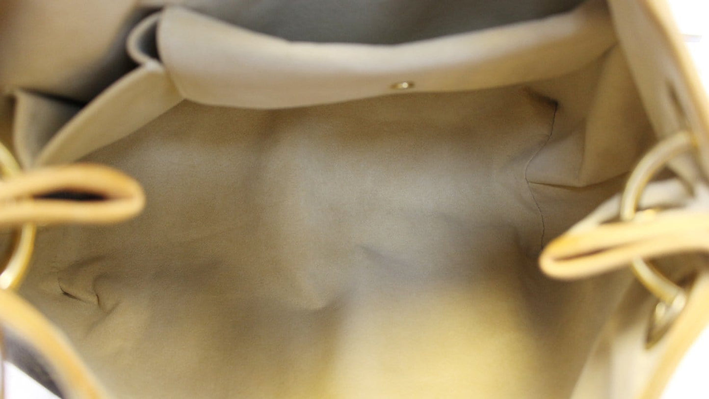 LOUIS VUITTON Monogram Galliera PM Brown Shoulder Handbag