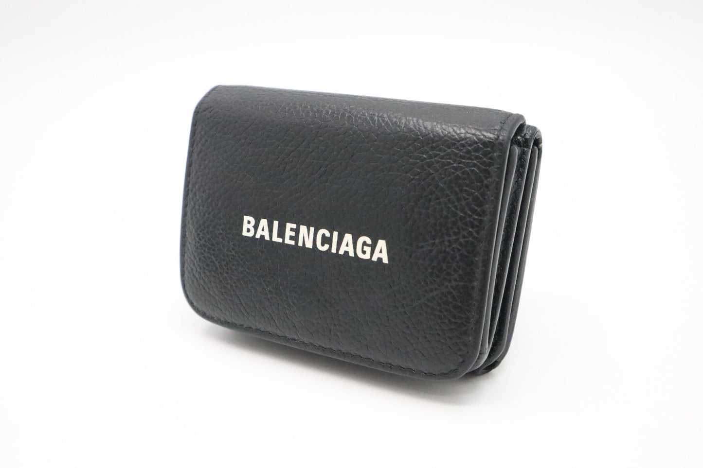Balenciaga Compact Wallet in Black Leather