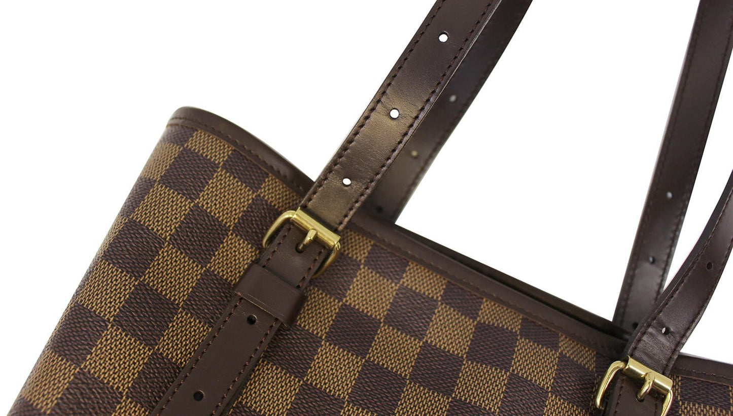 LOUIS VUITTON Damier Ebene Bucket Large Special Order Shoulder Bag