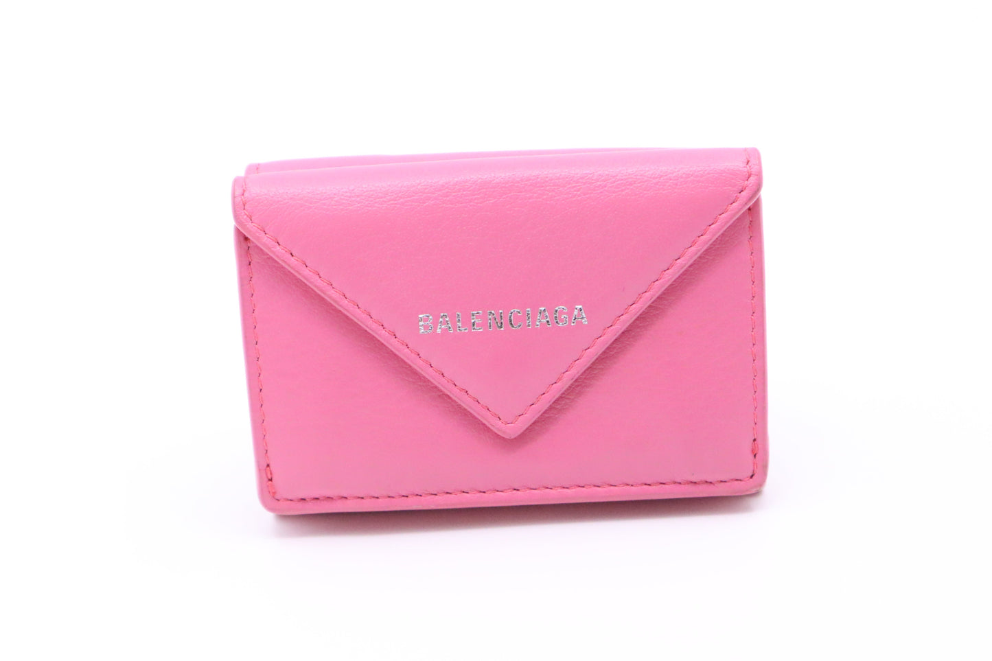 Balenciaga Card Case in Pink Leather
