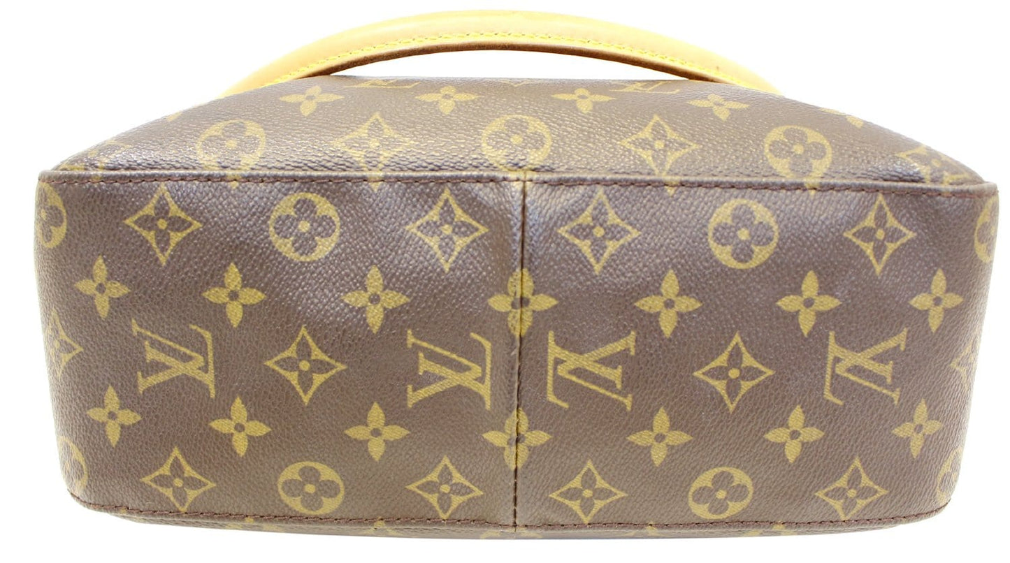 LOUIS VUITTON Monogram Canvas Looping GM Brown Shoulder Bag