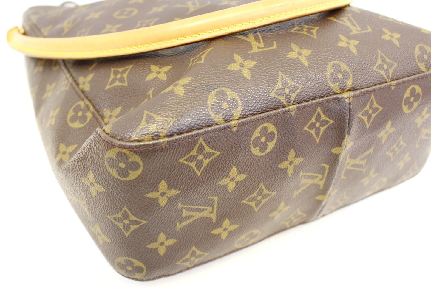 LOUIS VUITTON Monogram Canvas Looping GM Brown Shoulder Bag