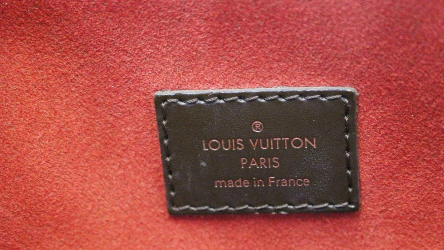 LOUIS VUITTON Damier Ebene Trevi GM Brown Shoulder Bag