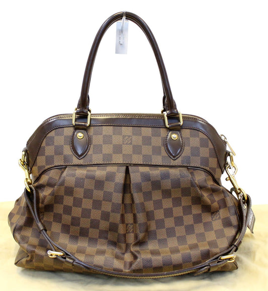 LOUIS VUITTON Damier Ebene Trevi GM Brown Shoulder Bag