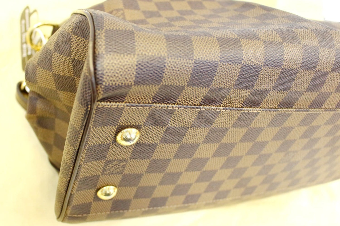 LOUIS VUITTON Damier Ebene Trevi GM Brown Shoulder Bag