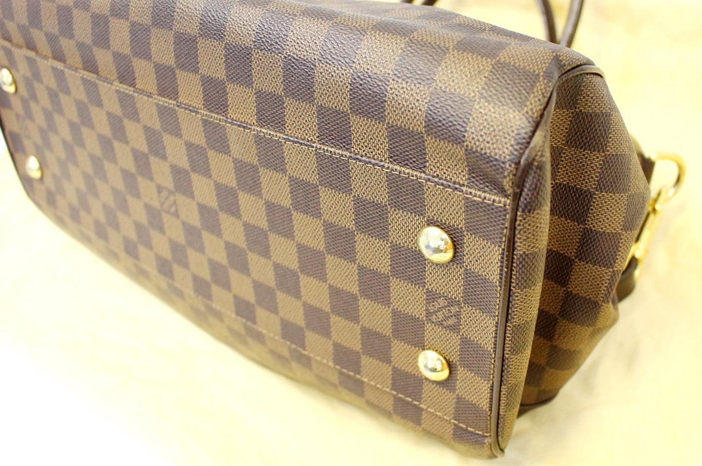 LOUIS VUITTON Damier Ebene Trevi GM Brown Shoulder Bag