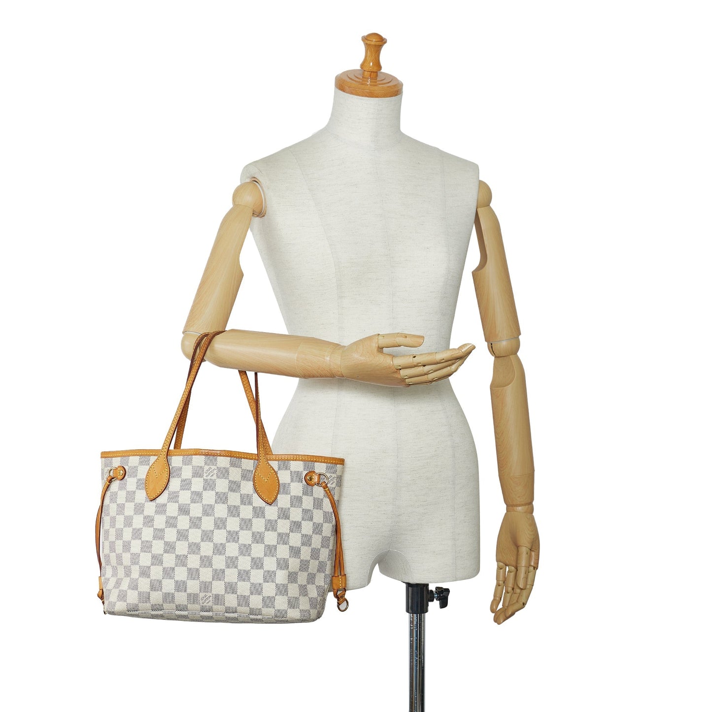 LOUIS VUITTON Damier Azur Neverfull PM Tote Bag