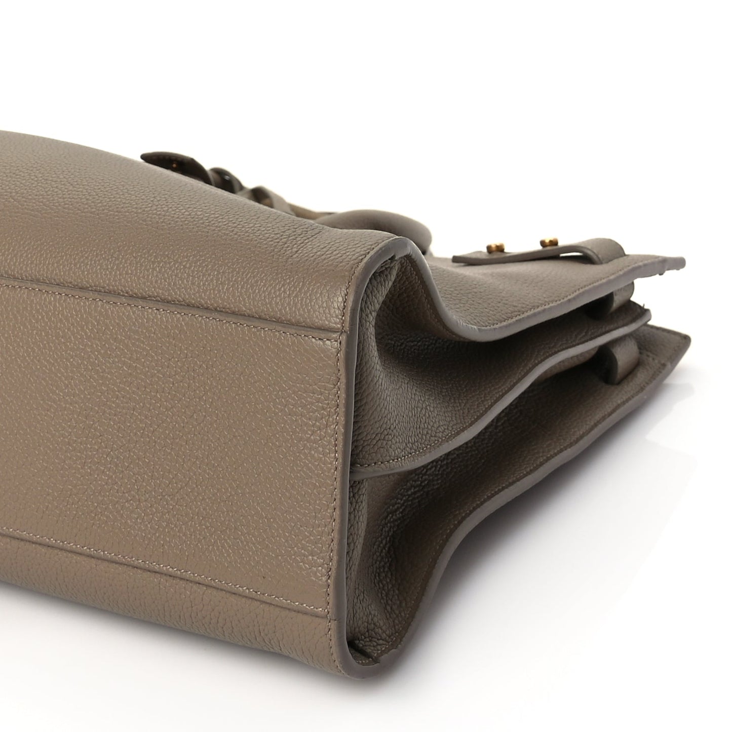 Saint Laurent Calfskin Large Souple Sac De Jour Dark Beige