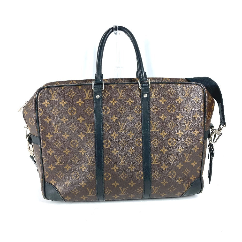 LOUIS VUITTON Business bag M40224 Monogram macacer canvas Brown Monogram macacer Porto Documan  VowayajuGM mens  d