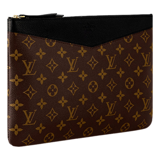 Louis Vuitton Daily Pouch Monogram Canvas Black