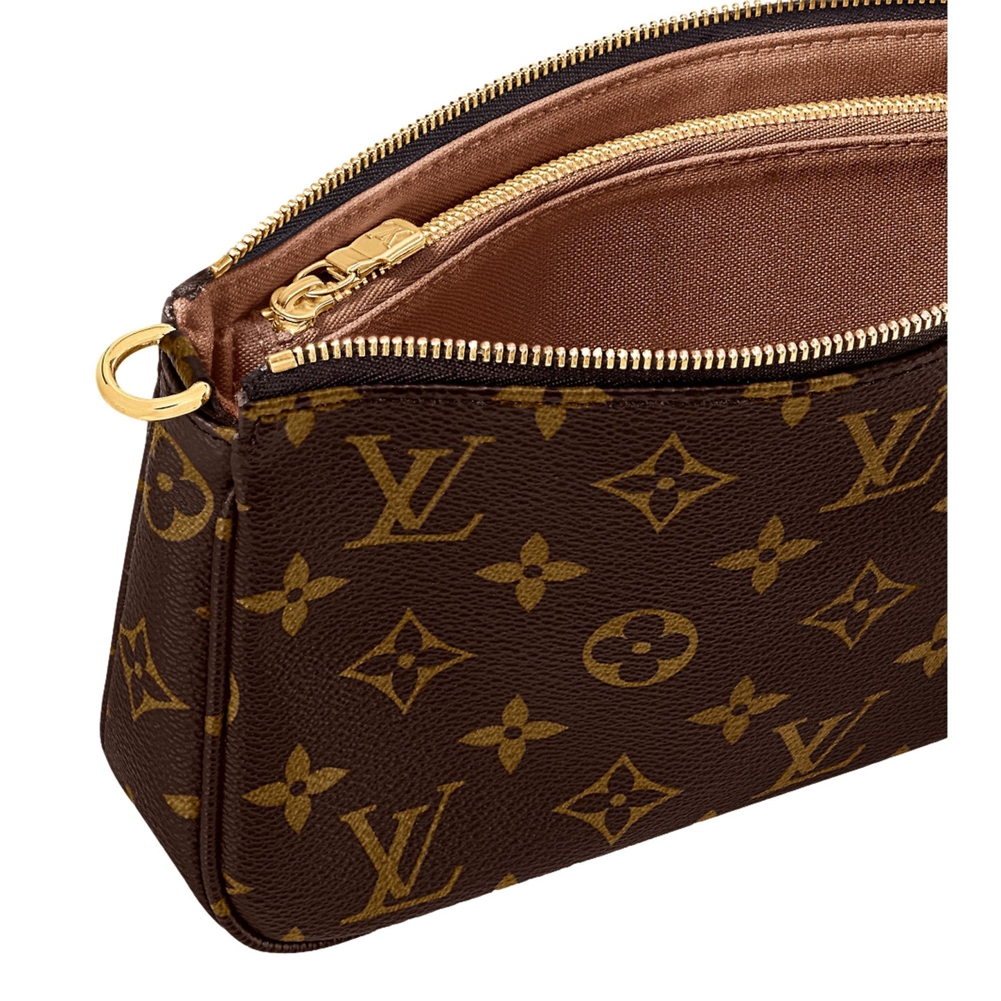 Louis Vuitton Chain Pochette Accessoires NM Monogram Canvas Brown