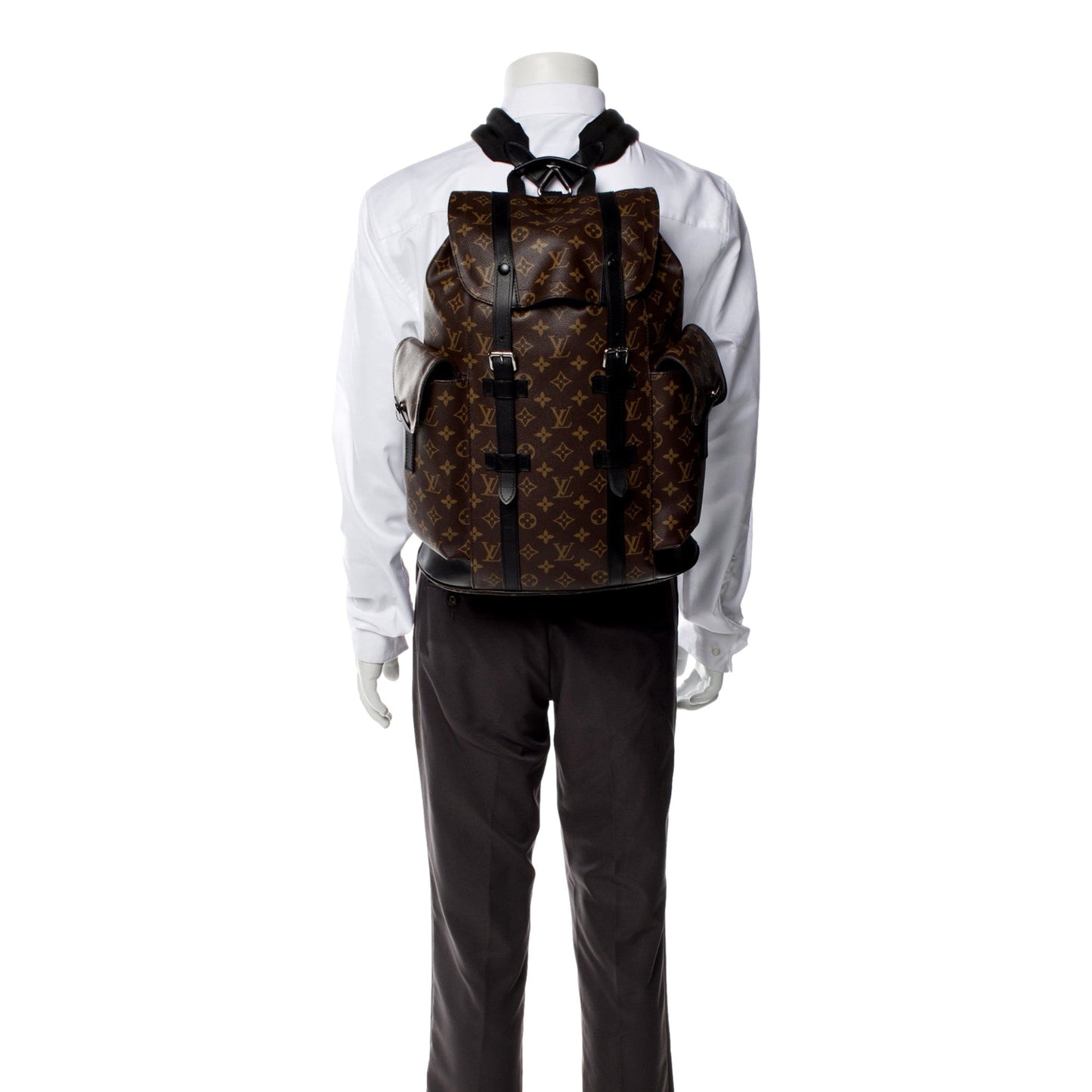 Louis Vuitton Christopher MM Monogram Macassar Canvas Backpack