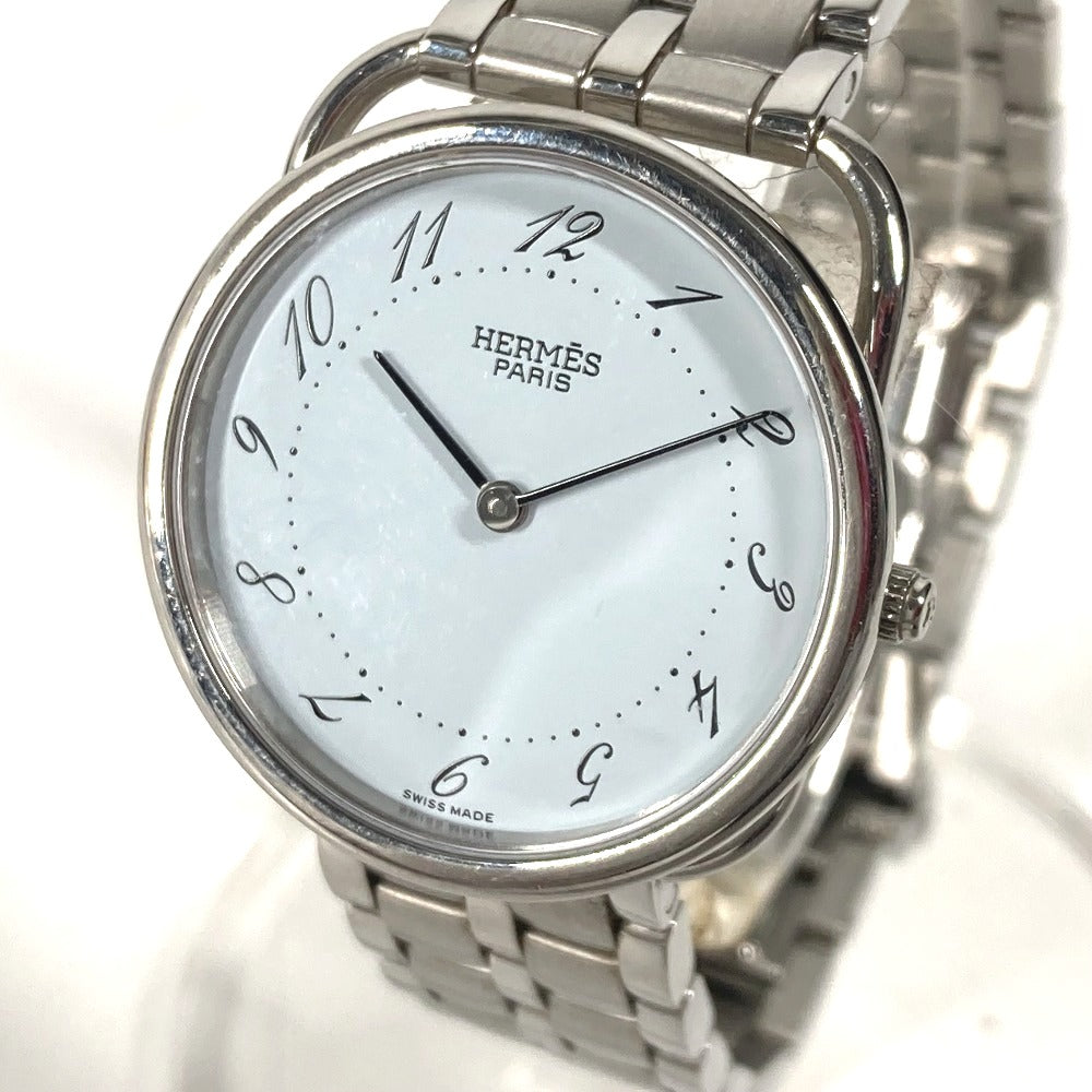 HERMES Watches Quartz Stainless Steel Silver Arceau blue dial Women  d