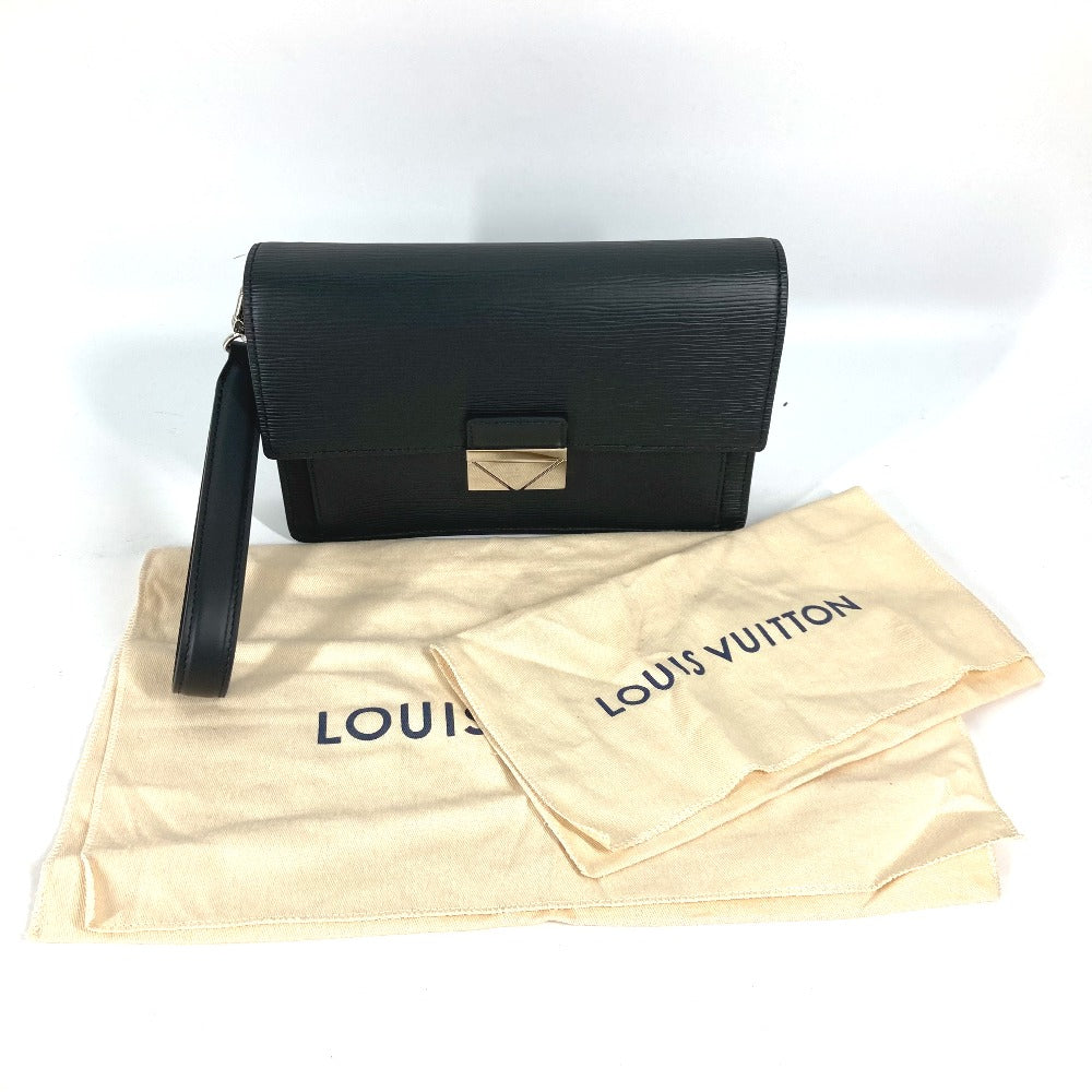 LOUIS VUITTON business bag M42742 Epi Leather black Epi Pochette Thames
