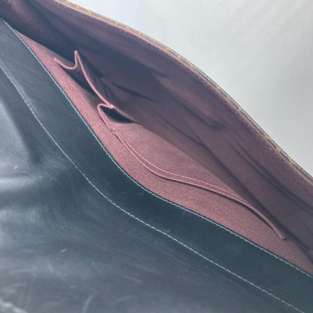 LOUIS VUITTON Business bag M56719 Monogram canvas, leather Brown Monogram macacer Soft briefcase